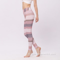 Wygodne spandeks Funky Fitness Stripe Kobiety Jogi Legginsy